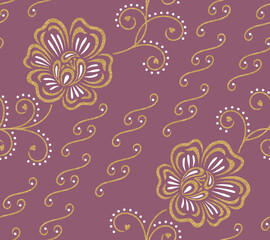 seamless flower design allover pattern