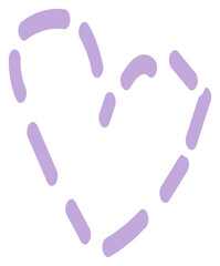 cute pastel hand drawn doodle line element decoration