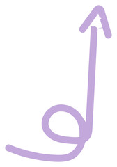 cute pastel hand drawn doodle line element decoration