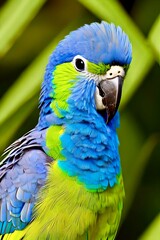 Obraz premium blue and yellow macaw made using generative ai tools