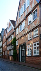 Fototapeta na wymiar Historical Buildings in the Old Hanse Town Stade, Lower Saxony