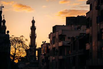 Minaret At Sunset, Cairo Egypt