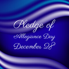 Pledge of Allegiance Day. Geometric wave design suitable for greeting card poster and banner