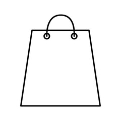 Shopping bag icon isolate on transparent background.