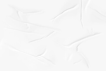 Clean White Glued Paper Poster Texture Background