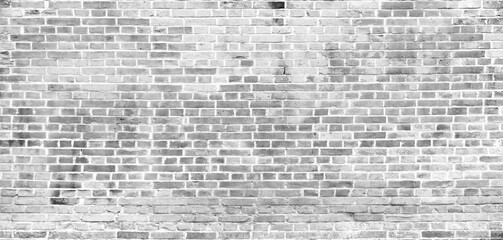 White brick wall texture for background