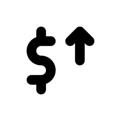 dollar line icon