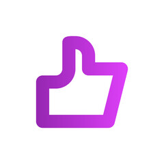 Obraz premium like gradient icon