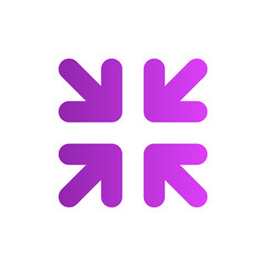 shrink gradient icon