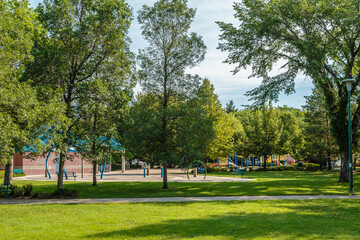 Fototapeta premium Thornton Park in Saskatoon, Canada