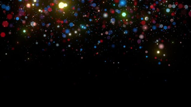 light glittering effect particles background video
