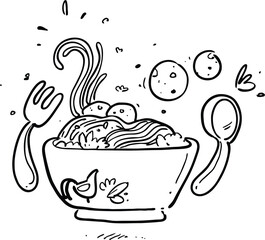 various doodle illustration