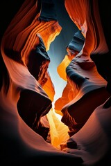 Lower Antelope Canyon - Arizona, West USA - Generative AI