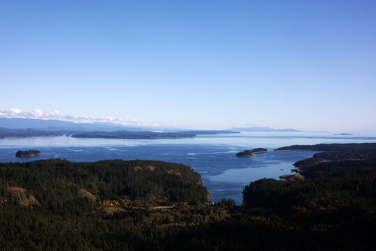 View Of Rebecca Spit Marine Provincial Park On Quadra Island