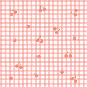 Cute Pink Gingham Pattern Stock Illustration - Download Image Now - Pink  Color, Gingham, Pattern - iStock