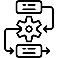 Fototapeta premium Workflow Icon