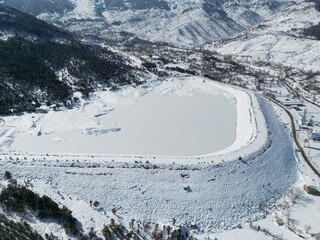 the region where the level of dam waters has never risen due to the dry winter season