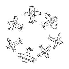 various doodle illustrations