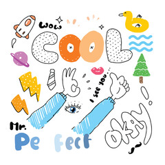 various doodle illustrations