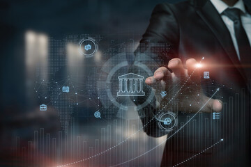 Concept of efficient work with internet banking .