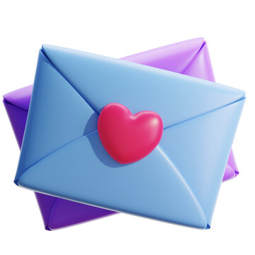 3d rendering of love letter illustration. Suitable for your projects related to valentine day,  love and relationship category
