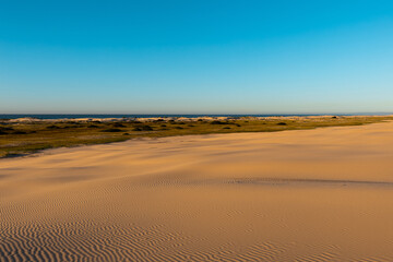 Beautiful sand dune view in the morning.