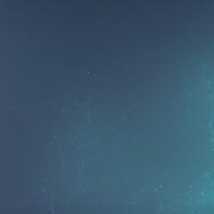 Obraz premium low poly plexus abstract blue background 