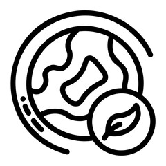 icon ecology earth illustration for web, app, infographic etc