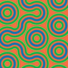 Colour Hexagon Tile Connection art background design illustration