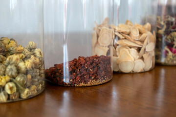 Close-up of dried goji berries