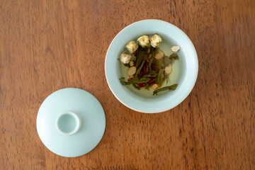 Close-up chrysanthemum tea. 