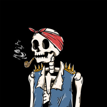 hand drawn skeleton character collection for nft or future games