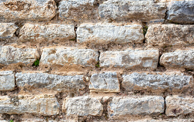 Old brick wall textured background 