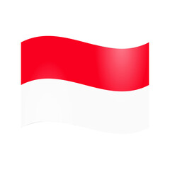 The national flag of Indonesia