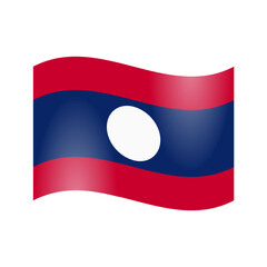 The national flag of Laos