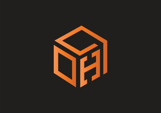 OHP text logo design 