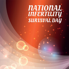 National Infertility Survival Day. Geometric design suitable for greeting card poster and banner