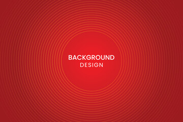 Simple abstract red background with circular lines.