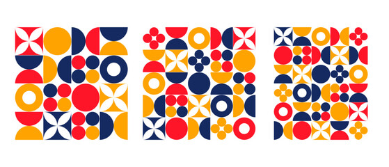 Fototapeta premium Abstraction. Geometric minimalistic art poster with a simple shape and figure. Abstract vector template design in Scandinavian style.