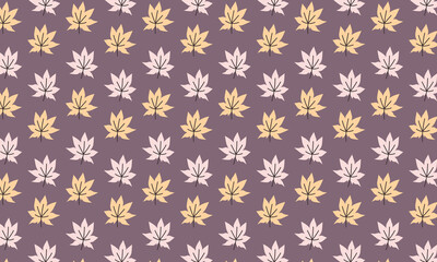 Vector abstract seamless beautiful floral leaves pattern flat background	
