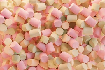 close up of pink and white candy