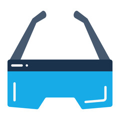 Smart Glasses Flat Icon