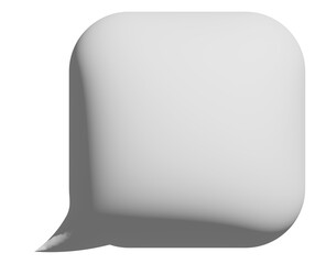 3d speech bubble