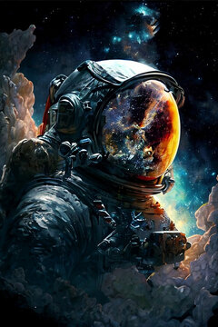 astronaut in space