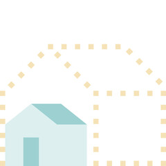 Obraz premium smaller house flat icon