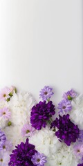 Obraz na płótnie Canvas Design flower setup, beautiful colors, generative ai
