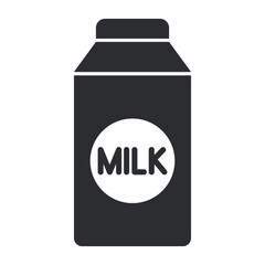 Milk pack icon. Milk drink concept vector illustration.