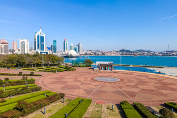 Aviation Potal Qingdao Coast Line Bay Area Landscape