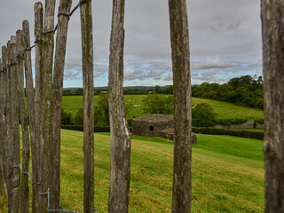 prehistoric tomb in the countryside of Ireland