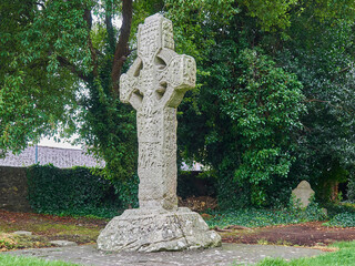 old celtic stone cross